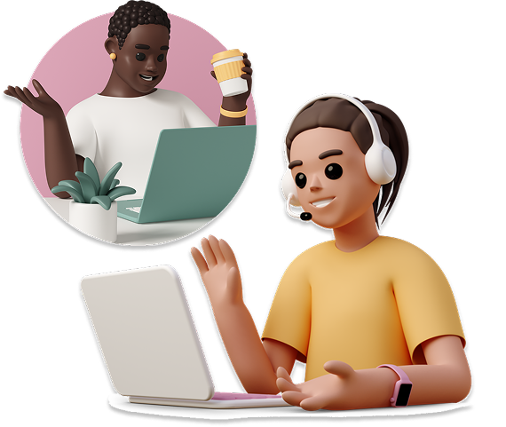 Mentor y mentee en una sesión